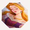 Princess, Sleeping Beauty Automatic Opening and Closing Umbrella, Compact Travel Umbrella, Lightweight and Portable, Suitable for Beach Comm