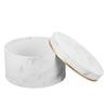 Elegant Marble Flower Box for Preserved Flower Arrangement Round