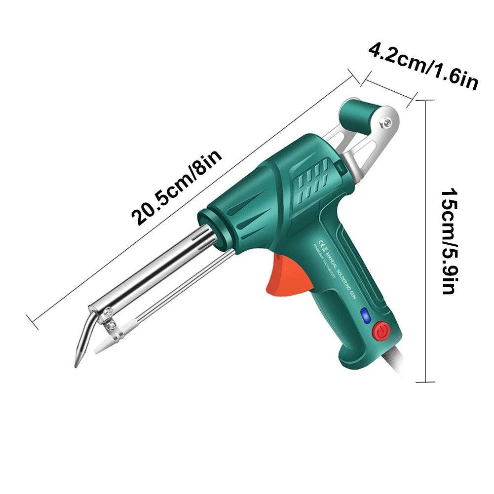 5In1 Automatic 60W Soldering Gun Kit for 0.8-1.2 Tin Wire Handheld Soldering Iron Welding Gun for Repairs Home DIY