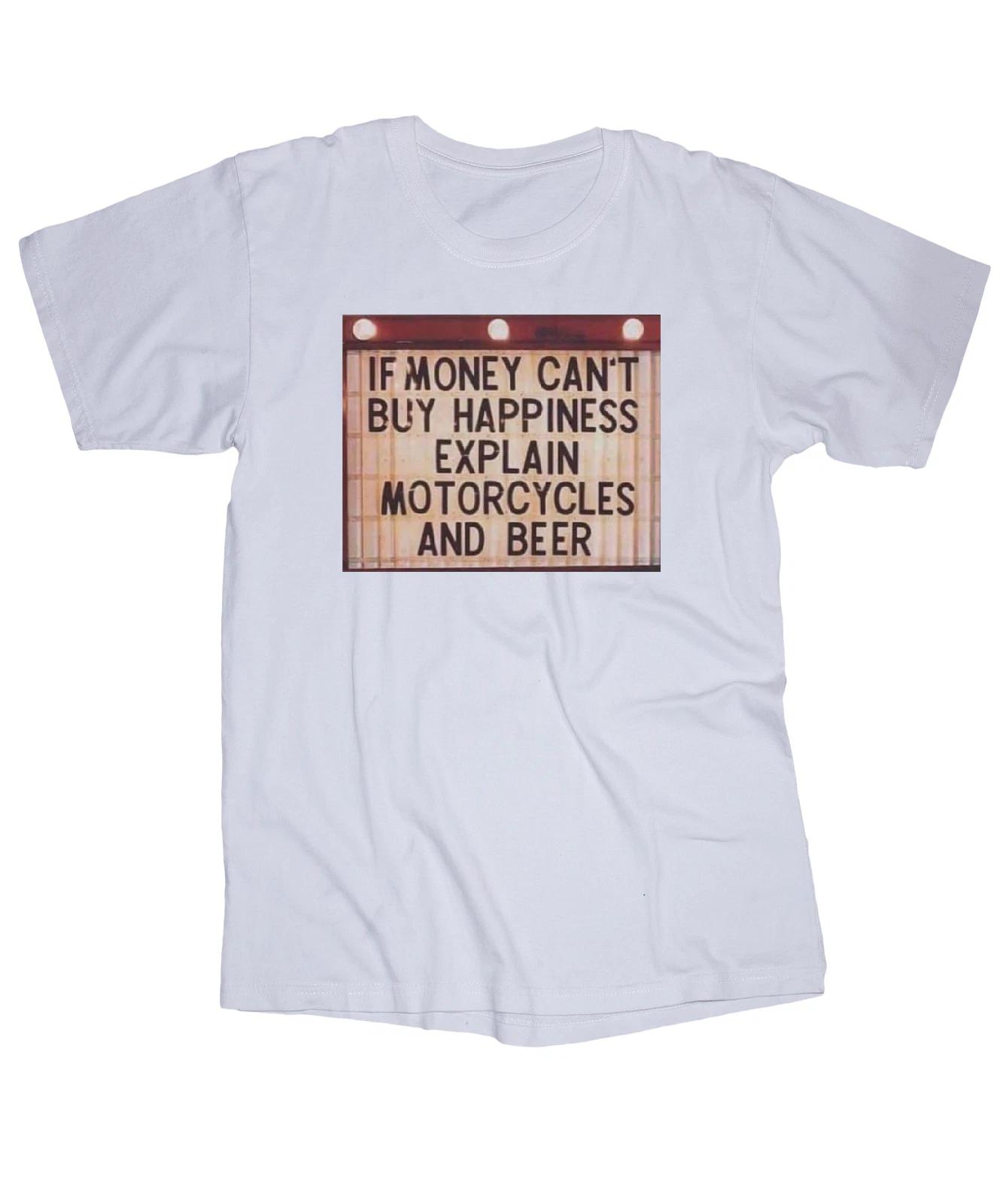 

Motorcycles and Beer white T-shirt M