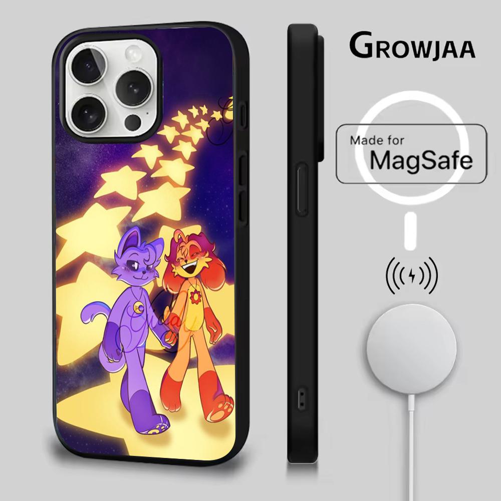 Catnap und Dogday Handyhülle Für iPhone 16e,16,15,14,13,12,11,Plus,Pro,Max,Mini Magsafe Magnetisches Kabelloses Laden