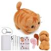 Animals DIY Needle Felting Set Non-Finished Cat Handmade Wool Felting Material For Beginners Needle Felting Supplies Kits