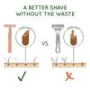 Rose Gold Razor Classic Double Edge Safety Razor for Mens Shaving& Womens Hair Removal Shaving Blades Manual Shaver