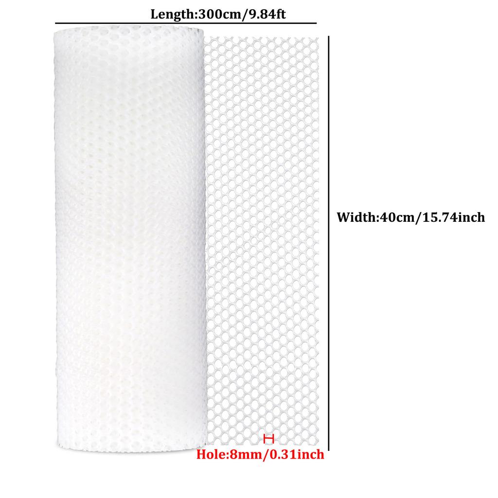 Plastic Wire Mesh Fence, 40cm X 300cm - Plastic Chicken Wire Fencing for Dogs, Rabbits & Poultry - Balcony Netting for Pets(Hole 3mm-12mm)