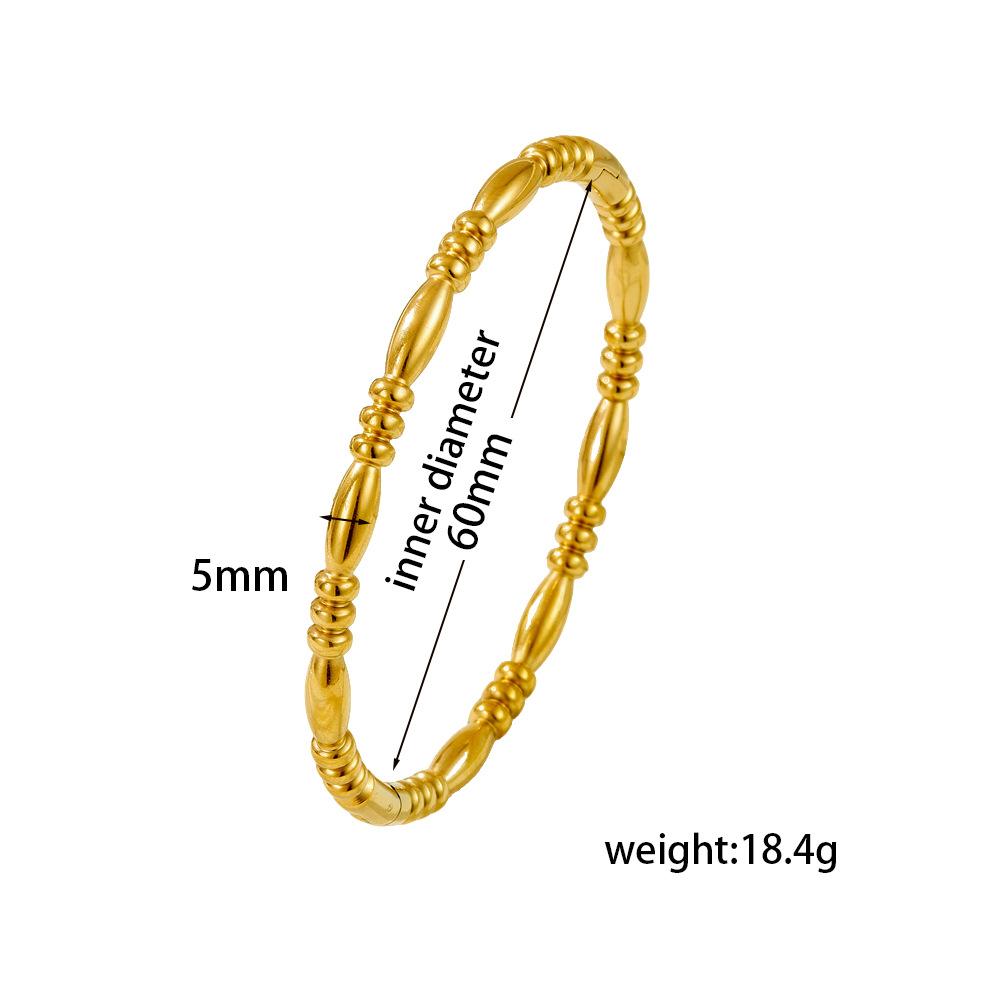 2026 Fashion Bamboo Light Luxury High-end Bracelet Women, Versatile Simple Round Beads Personalized Ins Wind Bracelet
