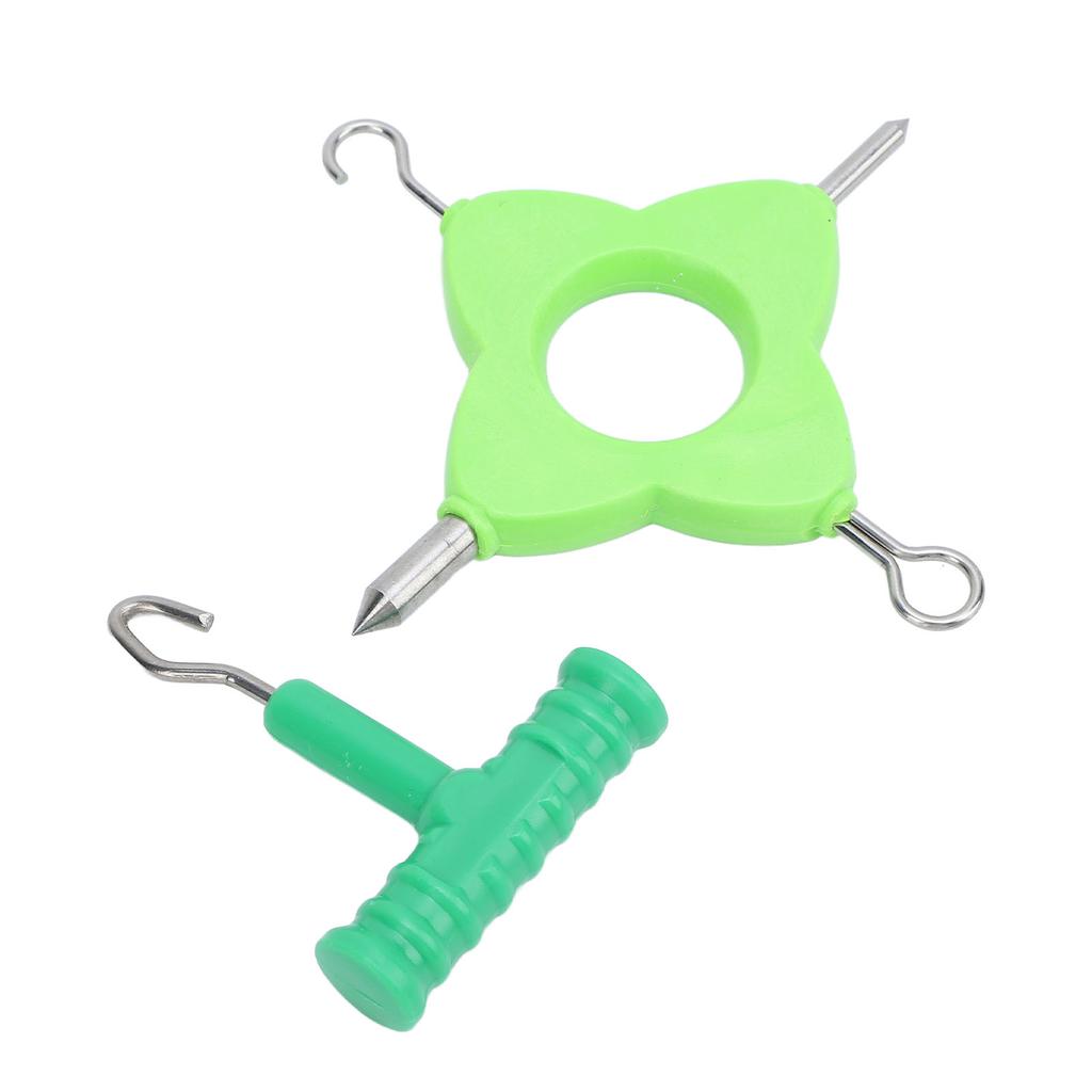 Carp Fishing Knot Puller Tool Set Stainless Steel Bright Color Versatile Fishing Bait Tightener Rig Set for Outdoor