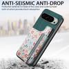 For Google Pixel 10 Pro XL Leather Phone Cover with RFID Blocking Zipper Card Bag Kickstand