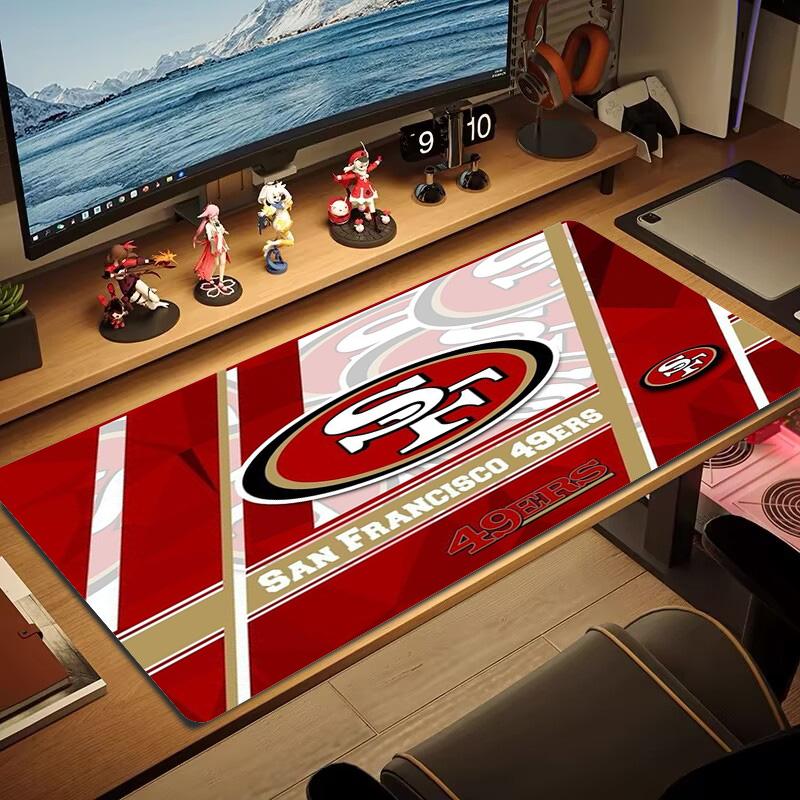 SF 49ers Color Mouse Pad Large Gaming Table Cushion Non-slip Laptop Tablet Big Mousepad XXL Mat Mini PC Playmat With Lock edge