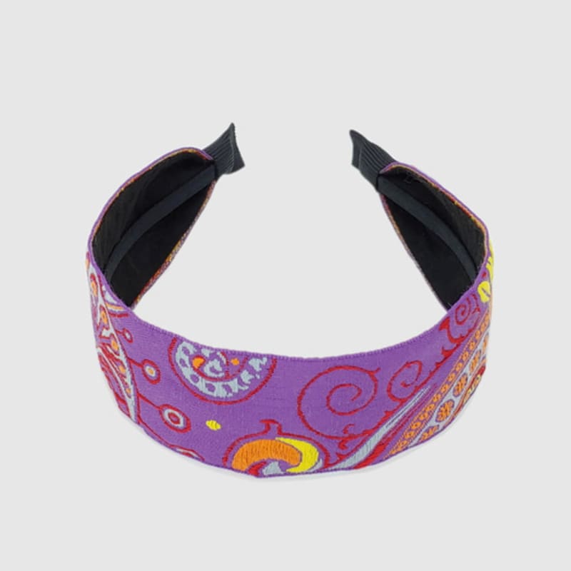 LALA Imported Ethnic Hairband P-L/VIOLET