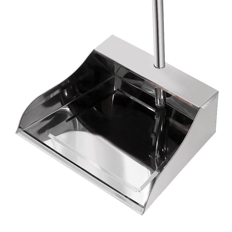 JNL Household Broom and Stainless Steel Dustpan Set