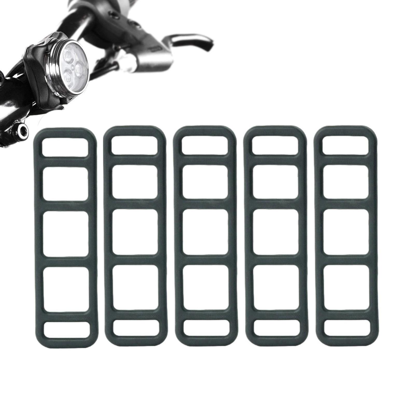 

Силиконовый ремень для велосипеда, упаковка из 5 эластичных резиновых колец для велосипеда, держатель для фонарика, силиконовый ремень для крепления велосипеда, держатель для руля. One Size