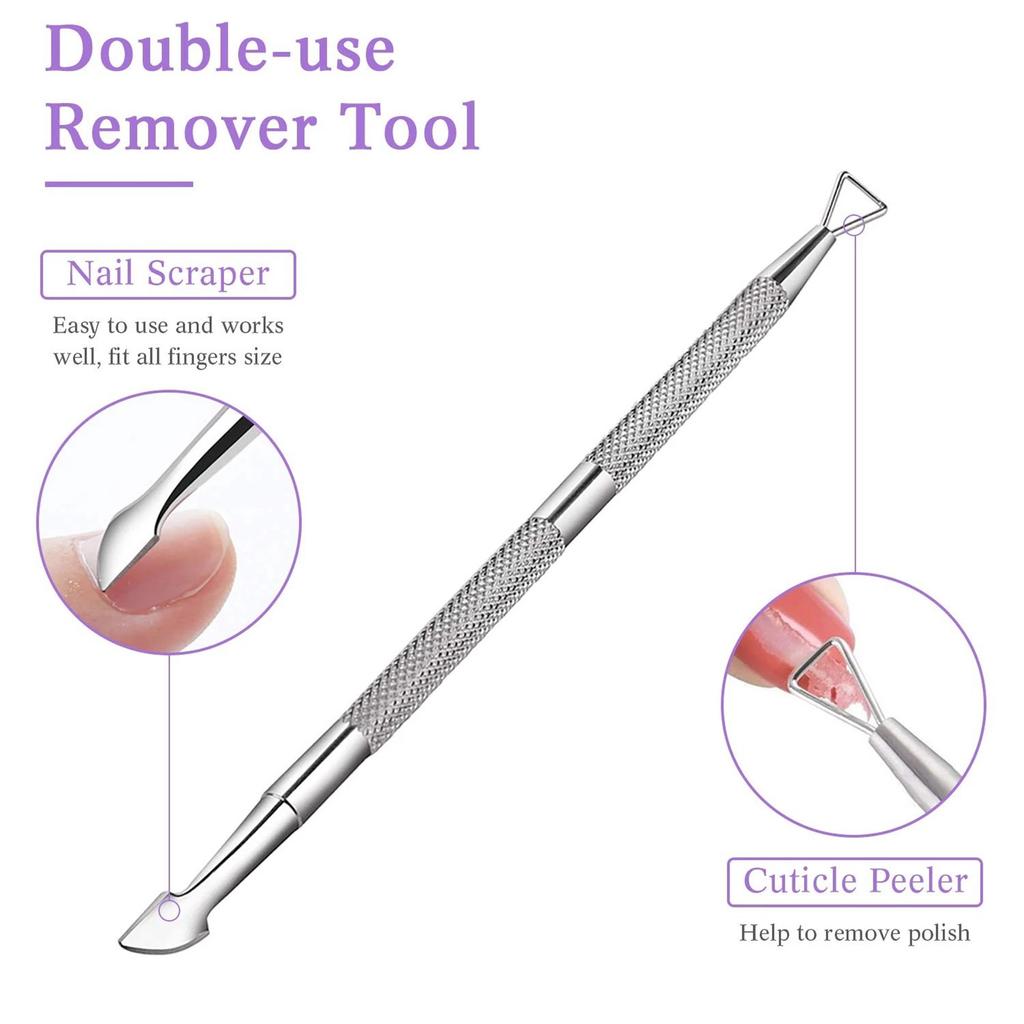 Gel Nail Polish Remover Clips Kit With 20 Pieces Reusable Finger And Toenail Acrylic Wraps For Home DIY  Salon
