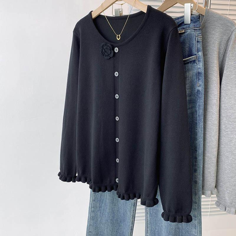 Sweater for Women Autumn Winter Thickened  Warm Knitted Stretchy Long Sleeve Oversize Tops