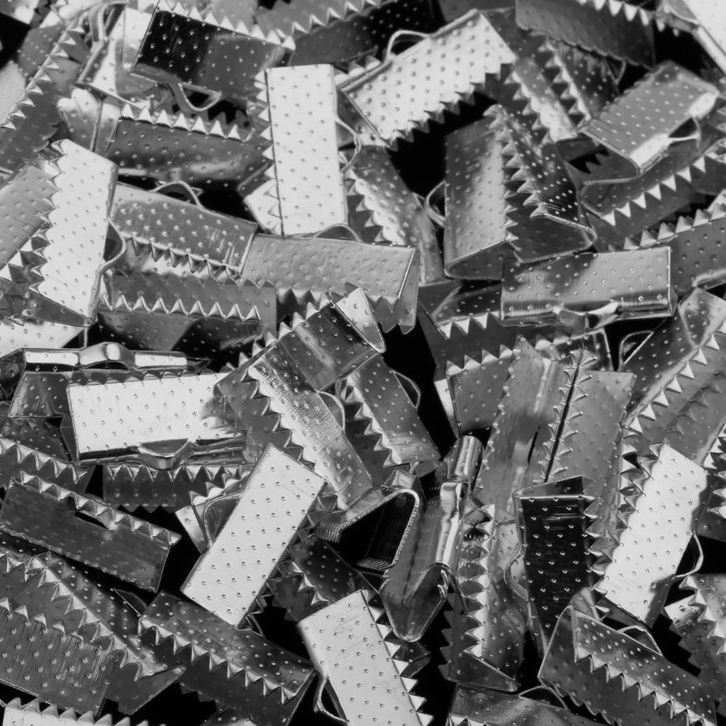 100 Band Bracelet Bookmark Crimp Terminal Cable End Findings Closures Fasteners