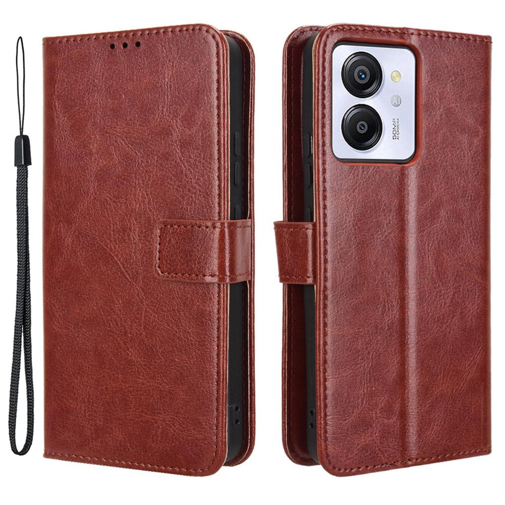 

Для Blackview Color 8/Oscal Modern 8 Чехол-кошелек Кожаный чехол для телефона с текстурой Crazy Horse Brown