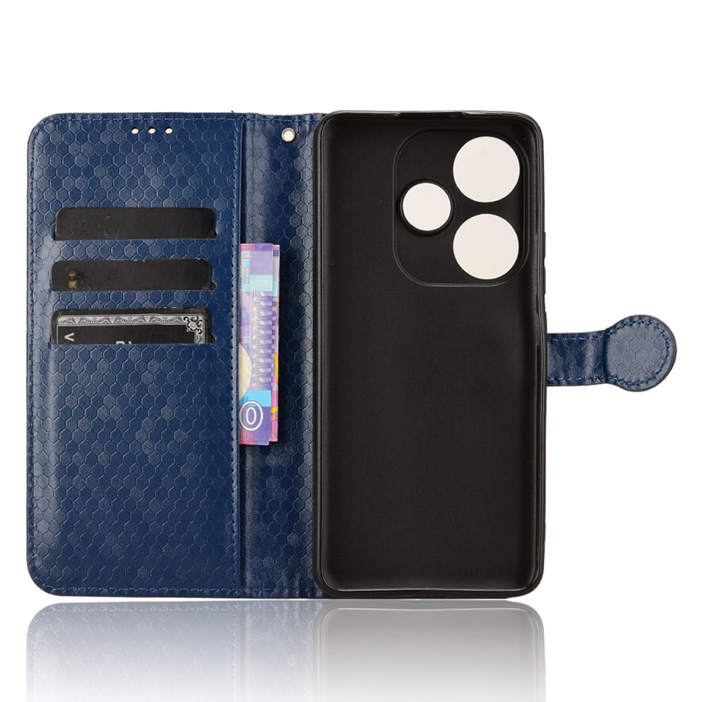 For Xiaomi Redmi Turbo 3 5G/Poco F6 5G Leather Case 3 Card Holder Slots Dots Pattern Phone Cover