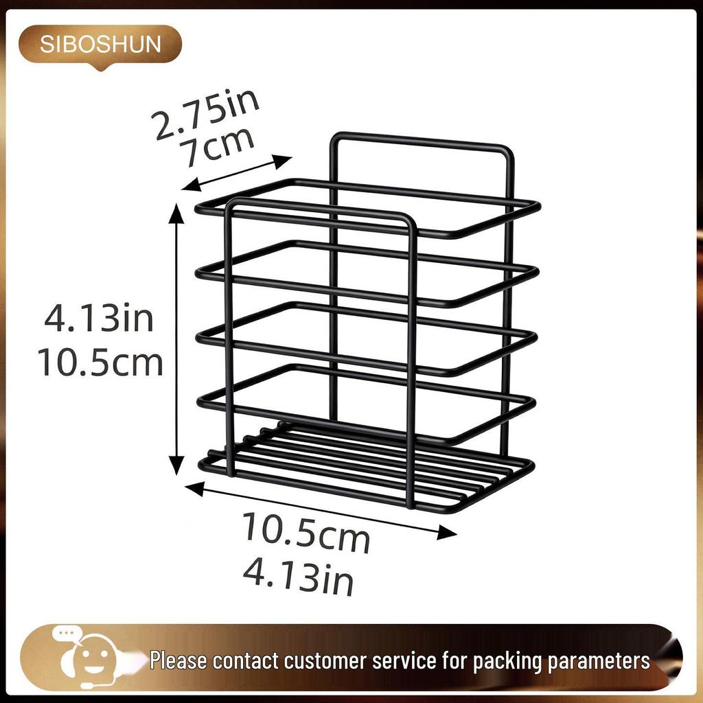 Punch-Free Wall-Mounted Bathroom Storage Rack and Organizer Shelf