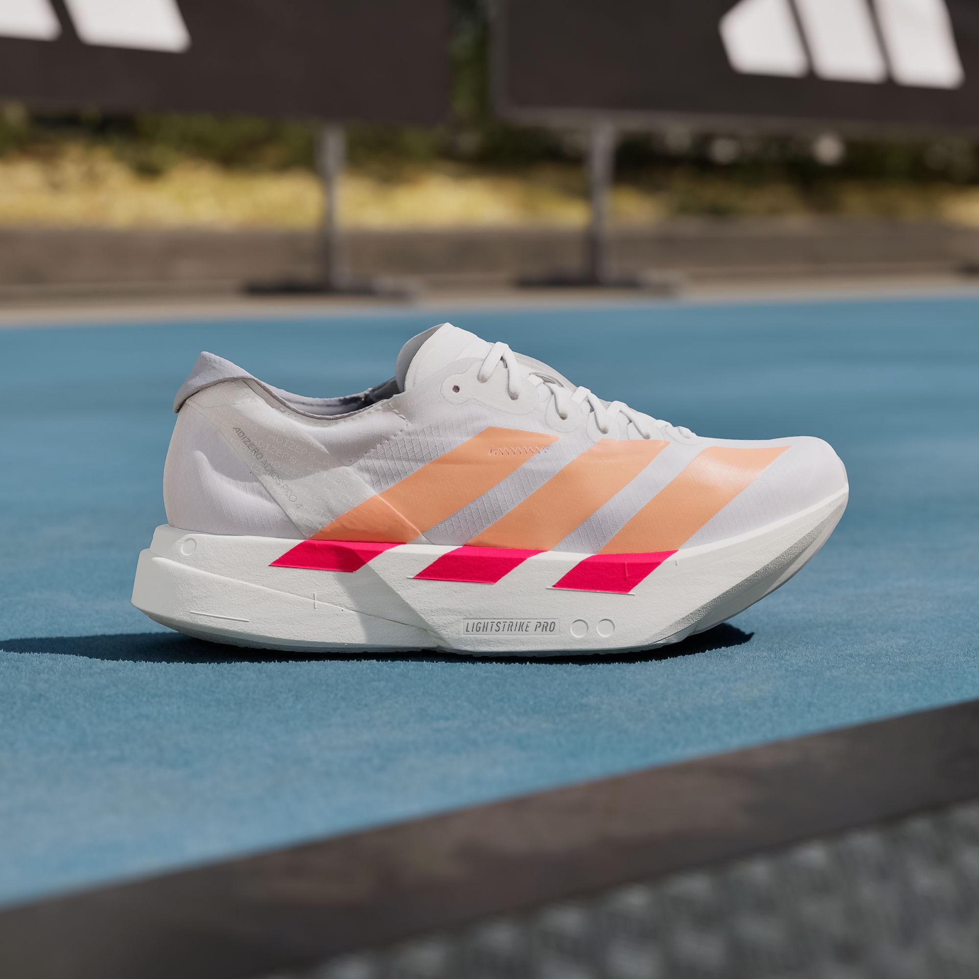 adidas Adizero Adios Pro 4 White Beam Orange Red (Women s) 36