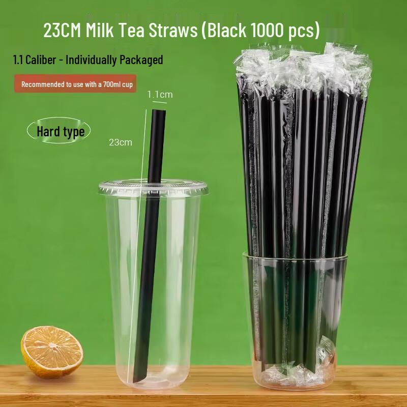 Individually Wrapped Disposable Bubble Tea Straws