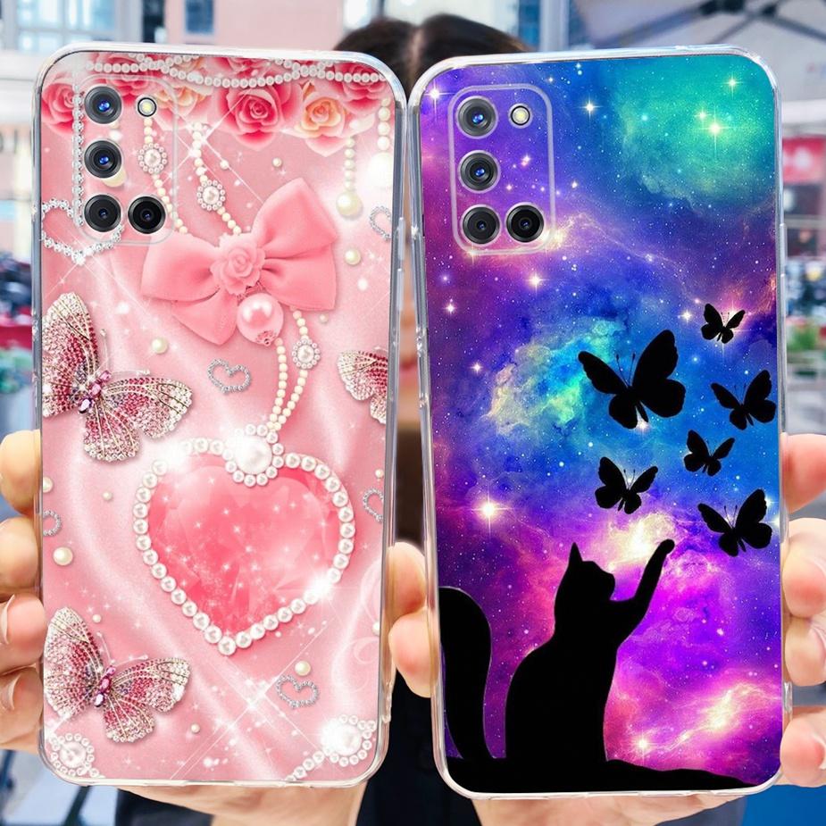 For Oppo A52 A72 A92 Case Cute Fashion Painted Cover Clear Silicone Phone Cases For Oppo A72 A 52 92 OppoA52 OppoA72 Soft Fundas