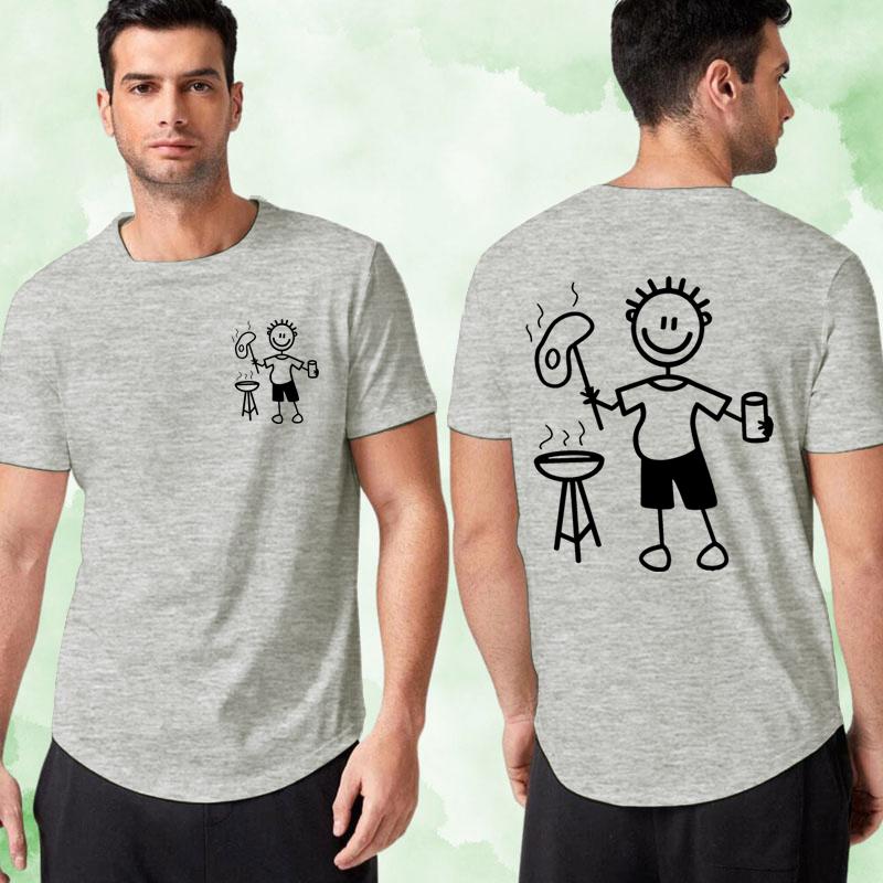 Funny Bbq Shirt For Unisex Harajuku Fashion Streetwear Tshirts Grilling Graphic Tee Cotton Crew Neck Short Sleeve Unisex Clothing
