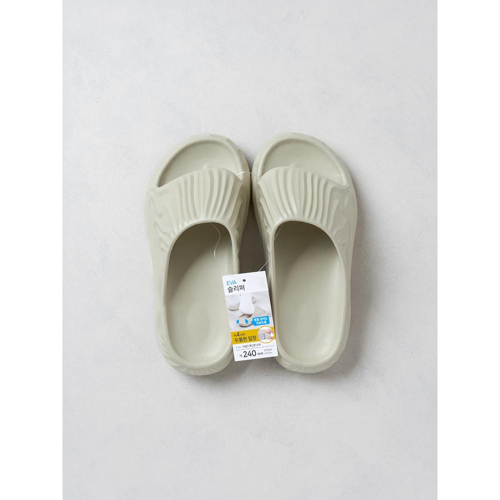 Daiso Eva Wave Pleated Slippers 230 250 Mm