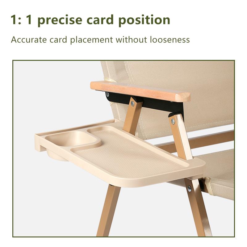 1PC Outdoor Camping Chair Side Storage Tray Recliner Chair Tray Camping Accessories Folding Universal Cup Holder Tool