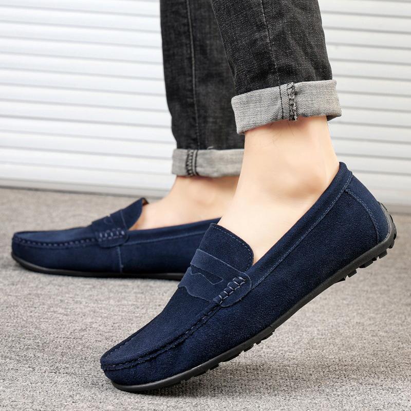 Men's Four Seasons Outdoor Doudou Shoes One Pedal Men's Driving Shoes Large Size 38-47 Independent Station Lazy Shoes