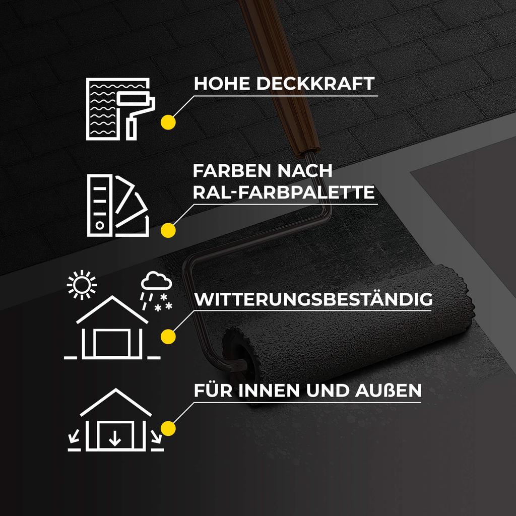 IsolBau Road Paint for Concrete Bodenfarbe 4 Black