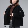 Women's Plus Size Fleece-Lined Jacket - 2024 Autumn/Winter Trend, Thick, Warm, and Stylish for Mature Fashion.