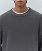 Musinsa Standard Gradient Ribbed Crew Neck Knit [Charcoal Gray]