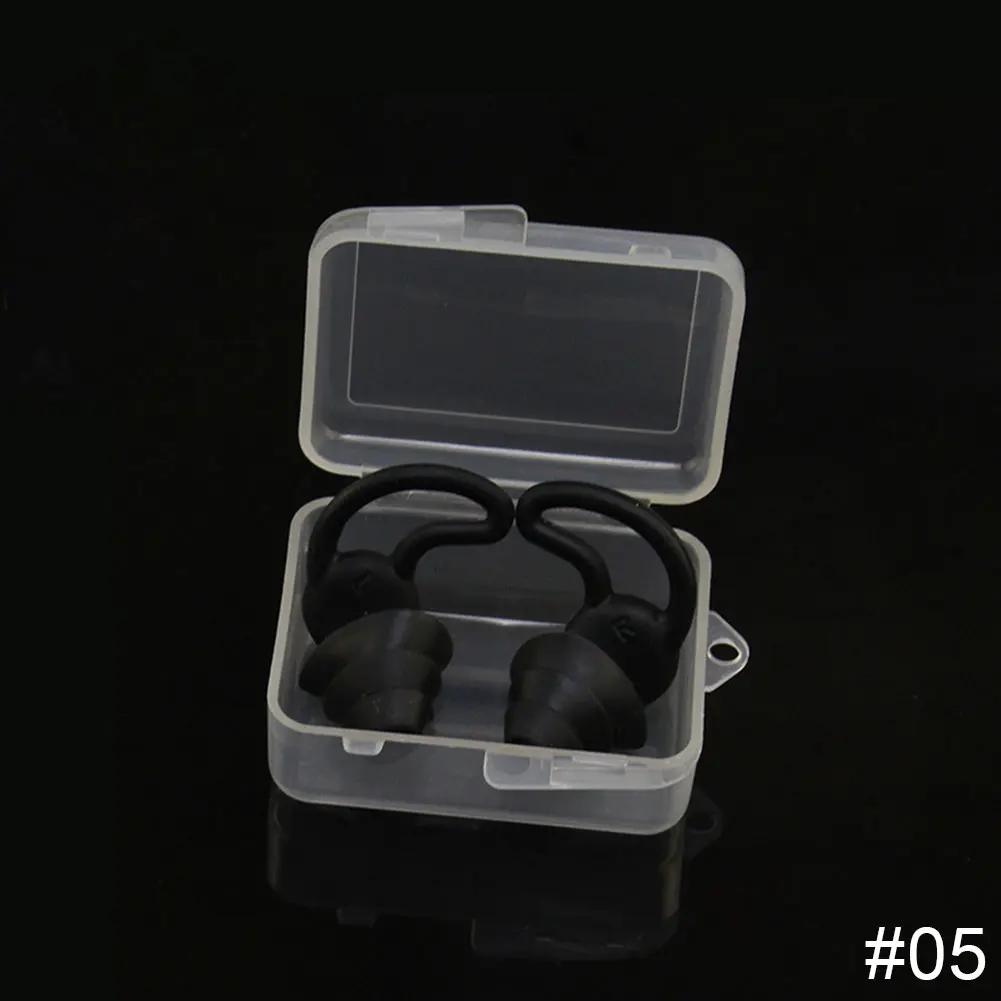 1Pair 3 Layer Soft Silicone Ear Plugs Tapered Sleep Noise Reduction Earplugs Sound Insulation Ear Protector