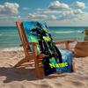 Asciugamano da Spiaggia Ultra-Morbido Personalizzabile con Tema Moto da Fuoristrada, Ideale per Piscina - Campeggio, Immersioni - Essenziale da Viaggio Perfetto, Asciugamano da Spiaggia Vivace.