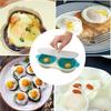 Anti-slip Microwave Egg Poacher Non-stick Egg Maker Food Grade Pans Hot Spring Egg Mold  Breakfast