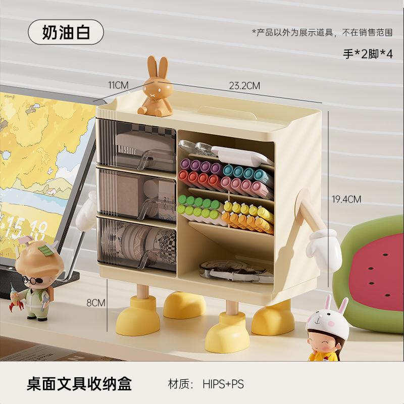 High Value Desktop Stationery Storage Box Large Capacity Multi Layer Drawer Type for Officestudent Pen Holder Household