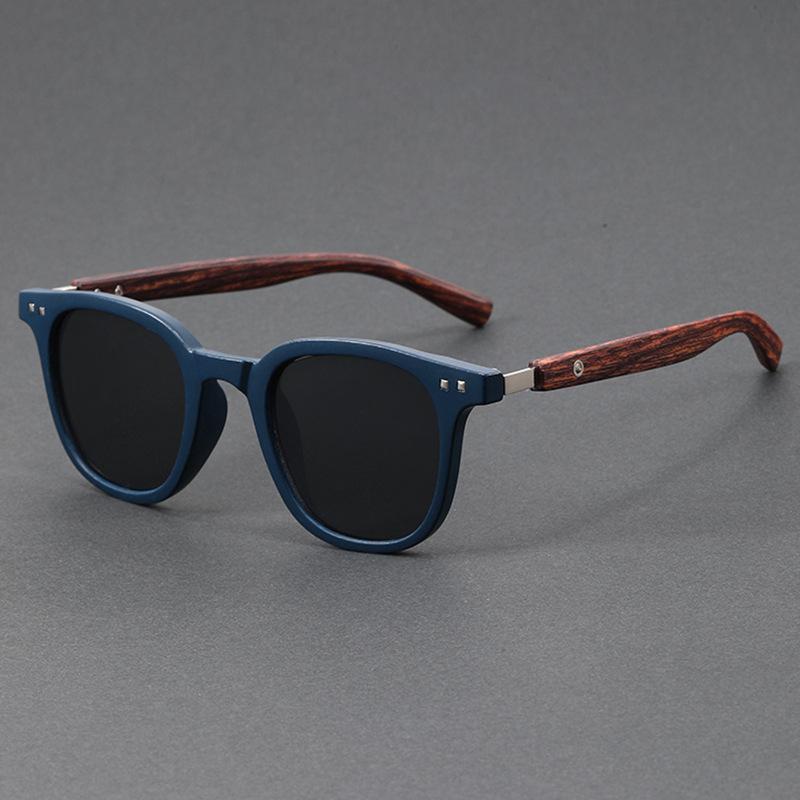 Trendy Vintage Wood Grain Sunglasses UV Protection for Men Women Perfect for Cycling Outdoor Street Photography