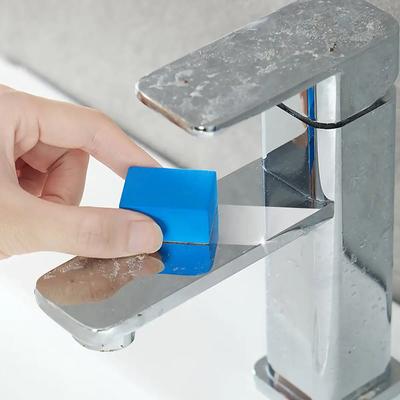 1 Stück Spiegelreinigung, Badezimmerglaswischen, Armaturen entkalken, Schwamm magisches Wischen zum Entfernen von Flecken ohne Spuren zu hinterlassen