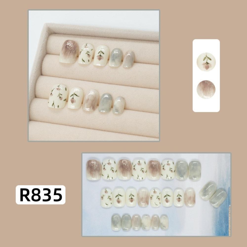 Frühling und Sommer Wind Tragen Nagel Reiner Wunsch Nagelpflaster Aufhellend Abnehmbares Nagelstück Langes und kurzes Nagelstück Fertigprodukt