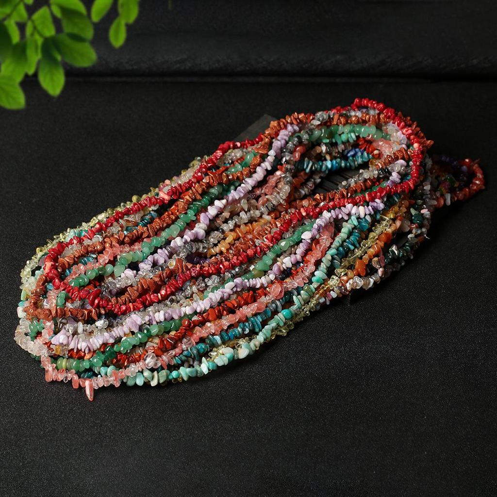 80cm Natürliche Amethyst Splitterkette - Poliert, Unregelmäßige Streifen für DIY Schmuck & Armbänder