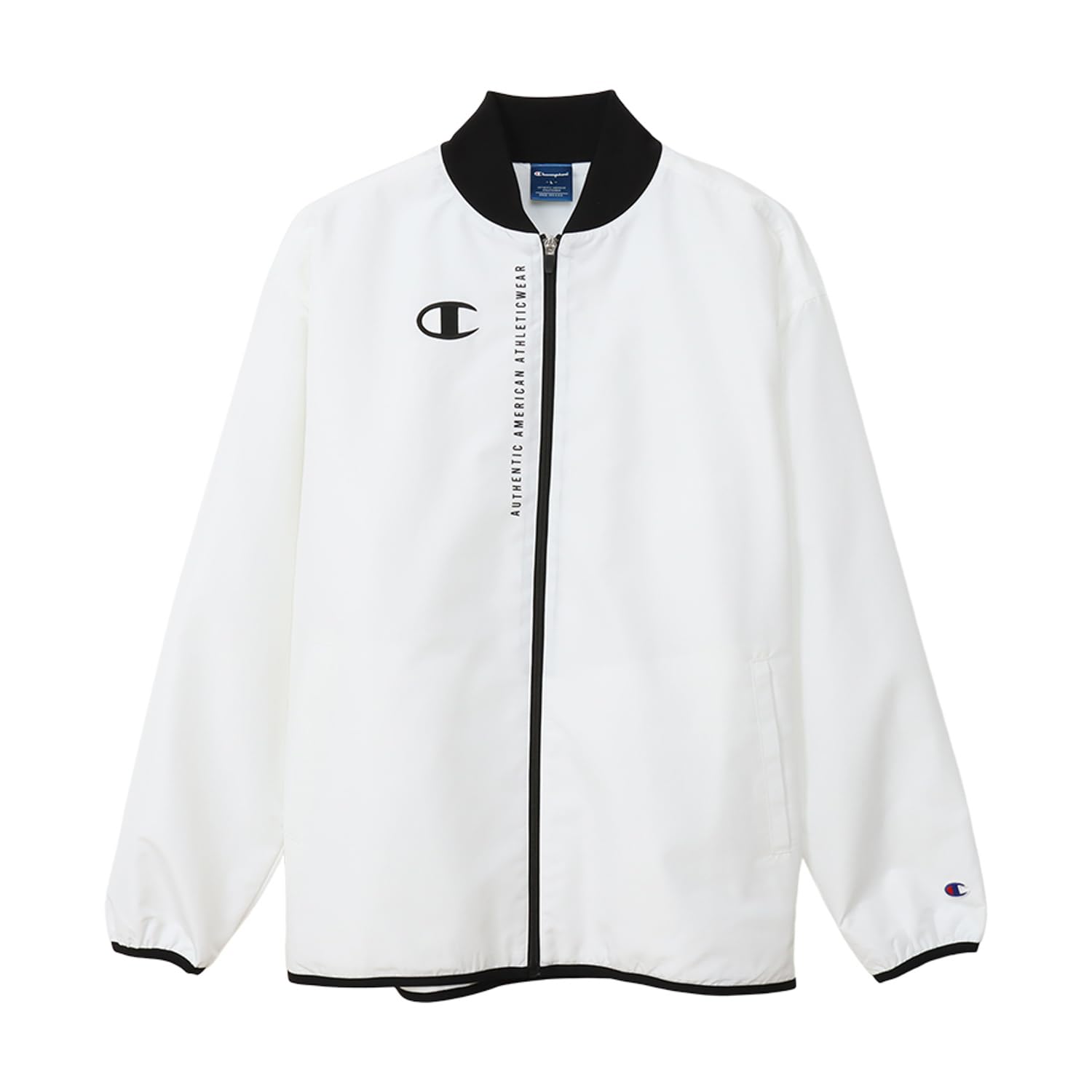 

Champion Team Long Sleeve Warm Windbreaker Jacket with and Windproof Features and a Logo C3-ASC17-010-XXL Water-Repellent One-Point белый