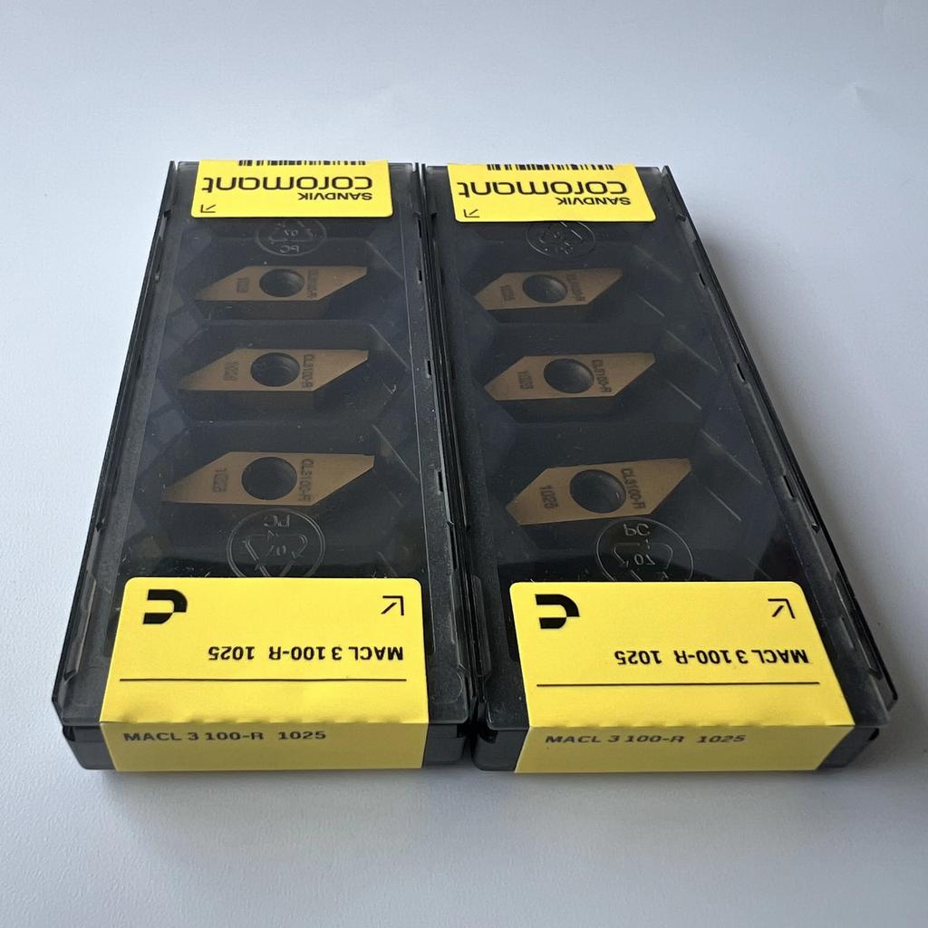 SANDVIK / MACL3100-R 1025 / Industrial indexable Carbide Inserts 10 Pcs