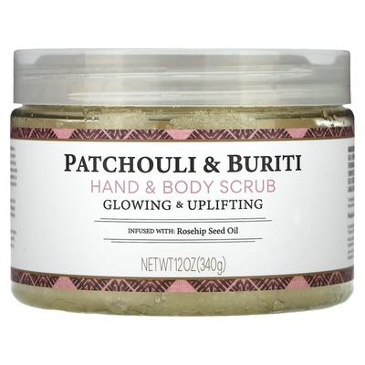 Hand & Body Scrub, Patchouli & Burici, 12 Oz (340 G)