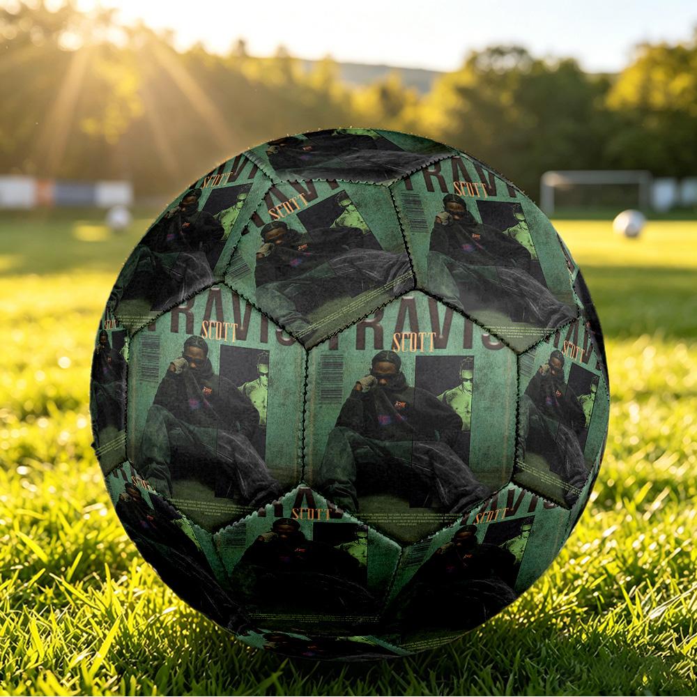 Travis Scott Size 5 Soccer Ball, Durable Standard Football For Training Match Outdoor Sports