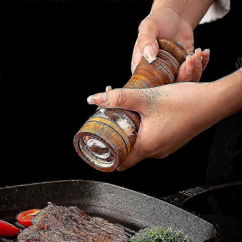 Grinder,wood Salt And Grinder Mills Sets,2 Pack,retro