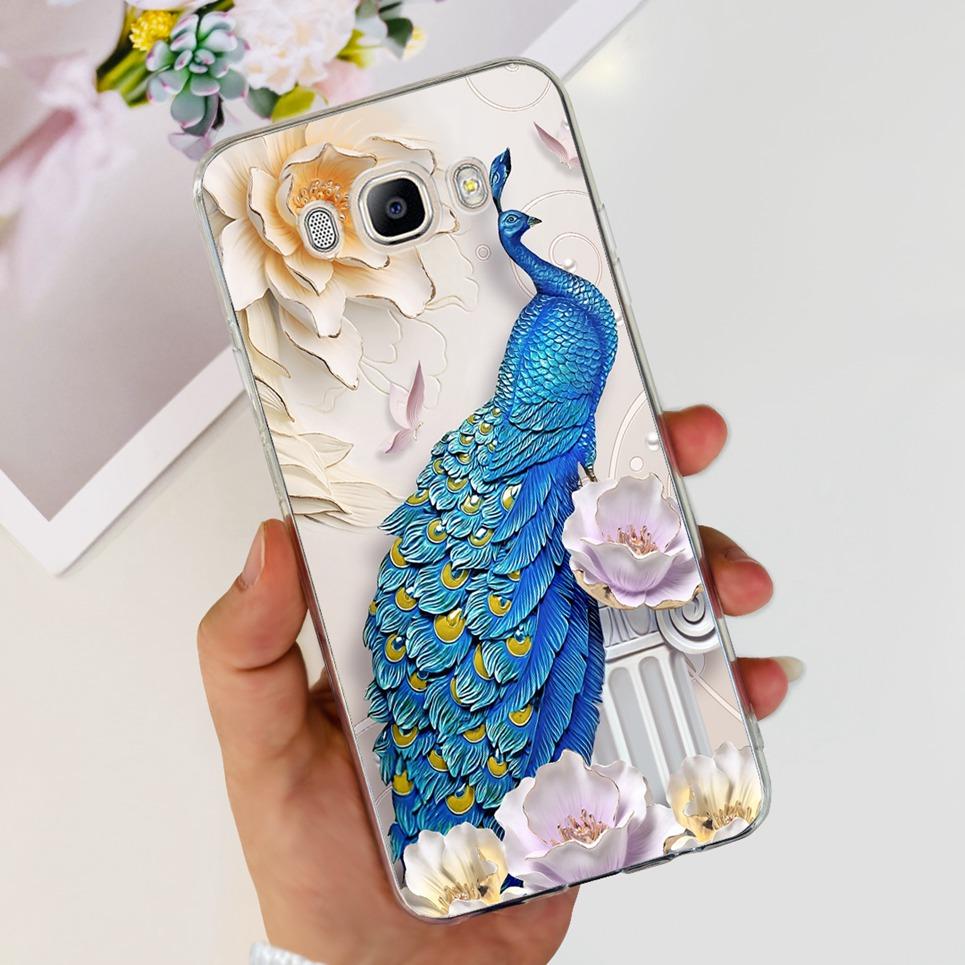 For Funda Samsung Galaxy J5 2016 Phone Case Cute Cat Dinosaur Soft Silicone Cases For Samsung J5 2016 J510 Back Cover Bumper