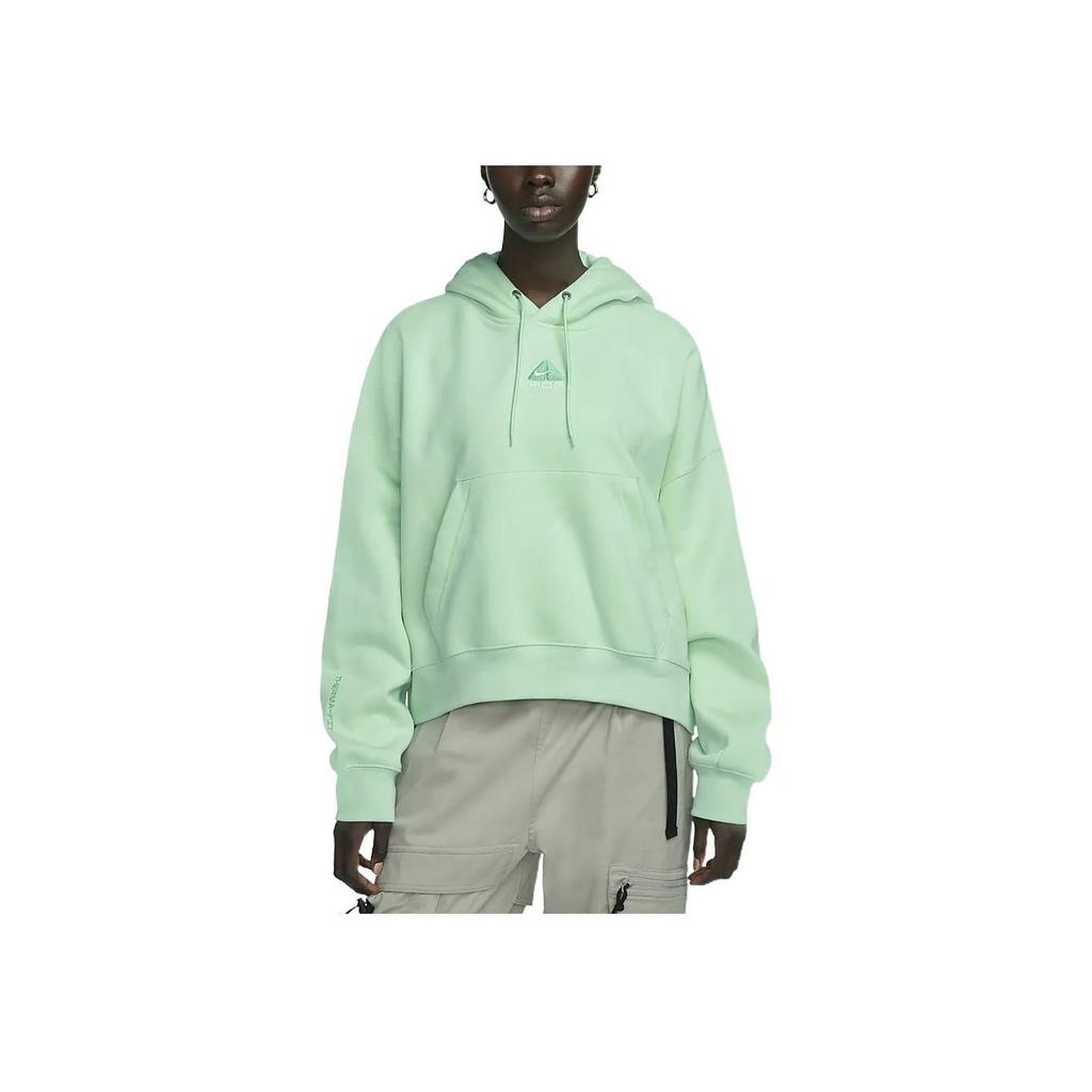 Nike Embroidered Hoodie With Long Sleeves Women Tops Green DQ5808-379