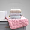 1Pc 34x75cm Coral Velvet Striped Thickened Soft Absorbent Home Bathroom Adult Hand Towel