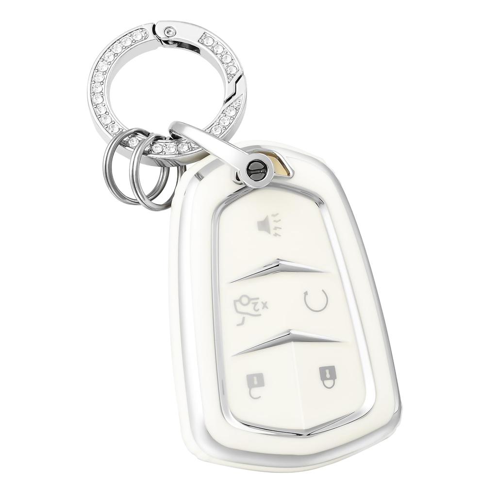 Premium Soft TPU Key Fob Cover Case Shell for Cadillac Escalade CTS XTS ATS STS XT4 XT5 CT6 SRX Smart Key Holder Car Accessori