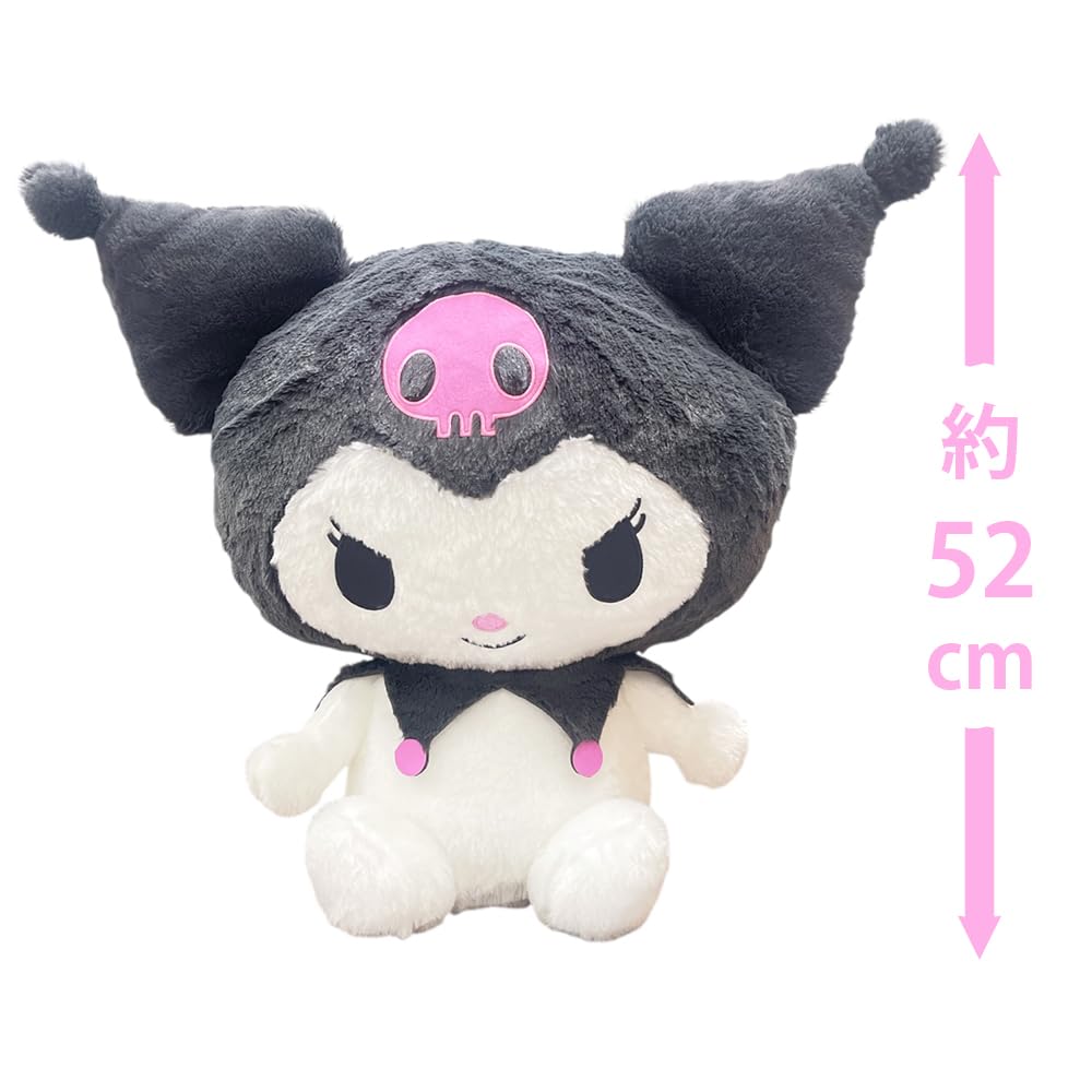 Kuromi Super Big Plush Toy - Fluffy Standard - with Toy Diamond, Approx. 52cm