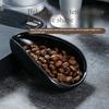 Coffee Bean Dosing Tray Ceramic Measuring Cup Bean Dish Display Plate for Raw/Roasted Bean Weighing & Sampling KFS-013